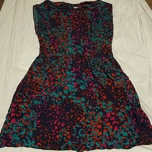 Multicolored Red Camel dress